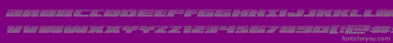 illuminogradital Font – Gray Fonts on Purple Background