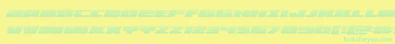 illuminogradital Font – Green Fonts on Yellow Background