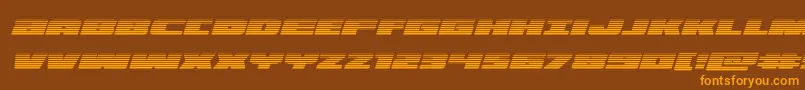 illuminogradital Font – Orange Fonts on Brown Background