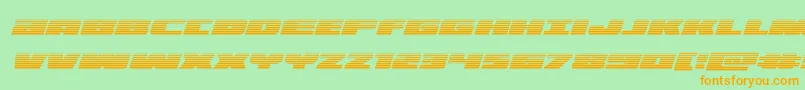 illuminogradital Font – Orange Fonts on Green Background