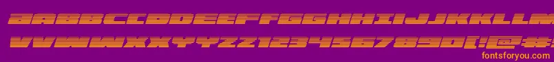 illuminogradital Font – Orange Fonts on Purple Background