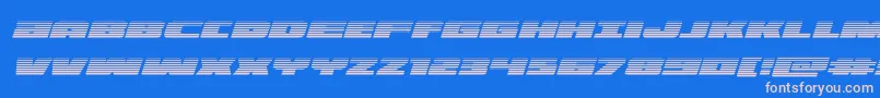illuminogradital Font – Pink Fonts on Blue Background