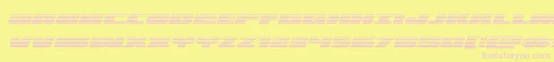 illuminogradital Font – Pink Fonts on Yellow Background