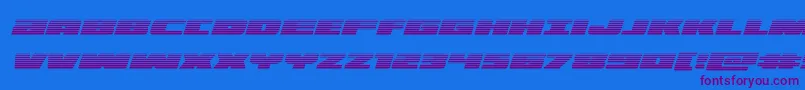 illuminogradital Font – Purple Fonts on Blue Background