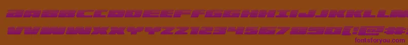 illuminogradital Font – Purple Fonts on Brown Background
