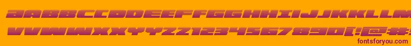 illuminogradital Font – Purple Fonts on Orange Background