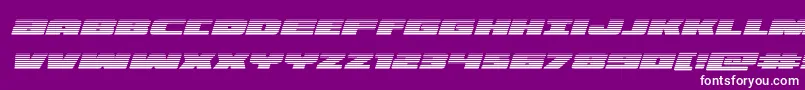 フォントilluminogradital – 紫の背景に白い文字