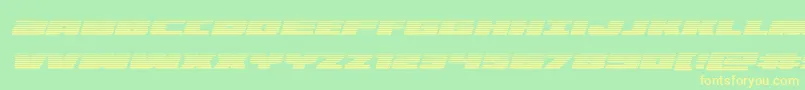 illuminogradital Font – Yellow Fonts on Green Background