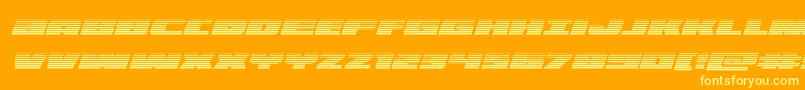 illuminogradital Font – Yellow Fonts on Orange Background