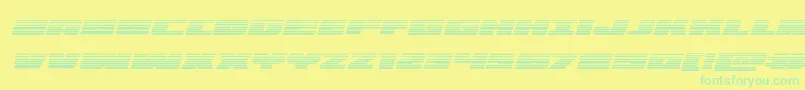 フォントilluminogradital – 黄色い背景に緑の文字