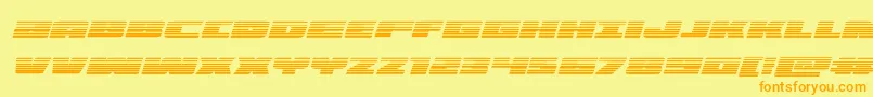 illuminogradital Font – Orange Fonts on Yellow Background