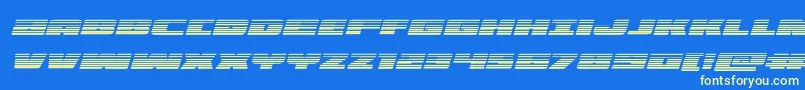 illuminogradital Font – Yellow Fonts on Blue Background