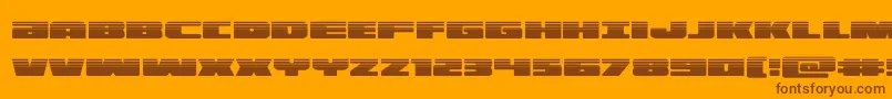 Saiba mais sobre a fonte illuminohalf Fonte illuminohalf – fontes marrons em um fundo laranja
