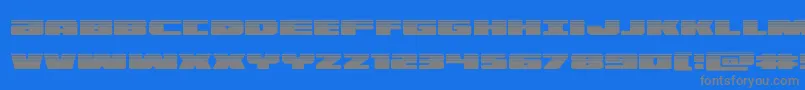 illuminohalfフォントについての詳細 フォントilluminohalf – 青い背景に灰色の文字
