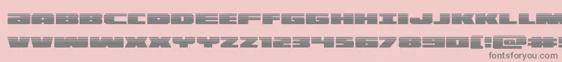 illuminohalf Font – Gray Fonts on Pink Background
