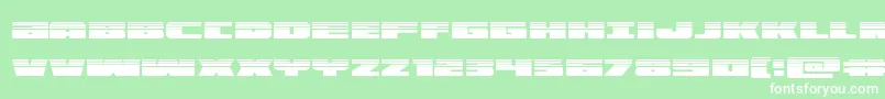 illuminohalf-fontti – valkoiset fontit vihreällä taustalla