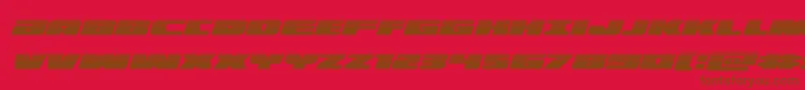 illuminohalfital Font – Brown Fonts on Red Background