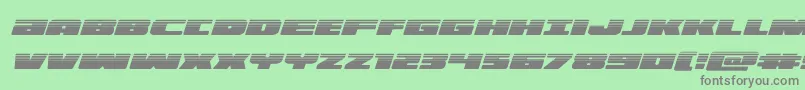 illuminohalfital Font – Gray Fonts on Green Background