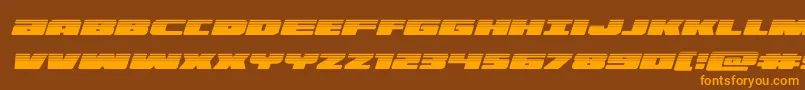 Шрифт illuminohalfital – оранжевые шрифты на коричневом фоне