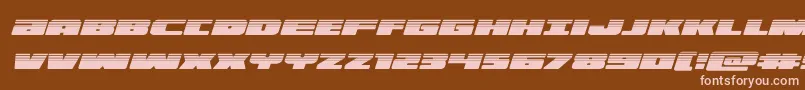 illuminohalfital Font – Pink Fonts on Brown Background