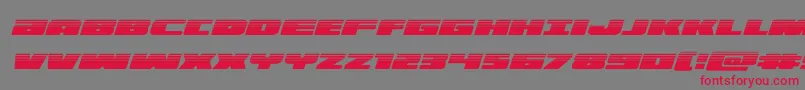 illuminohalfital Font – Red Fonts on Gray Background
