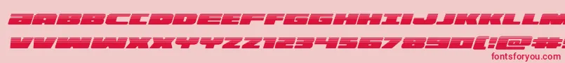illuminohalfital Font – Red Fonts on Pink Background