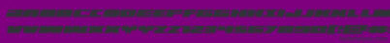 Шрифт illuminoital – чёрные шрифты на фиолетовом фоне