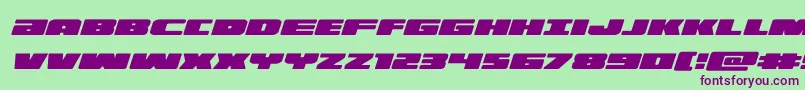 illuminoital Font – Purple Fonts on Green Background