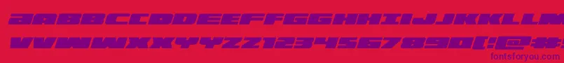 illuminoital Font – Purple Fonts on Red Background