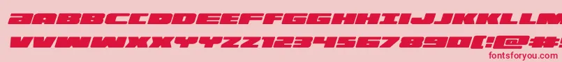 illuminoital Font – Red Fonts on Pink Background