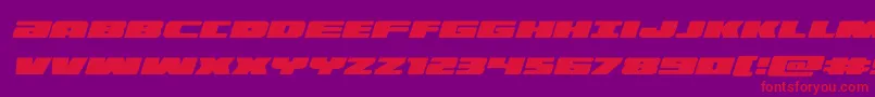 illuminoital Font – Red Fonts on Purple Background