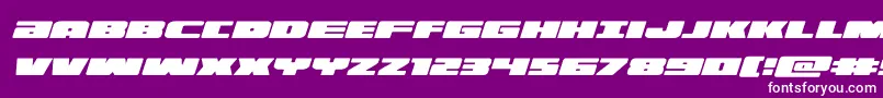 illuminoital Font – White Fonts on Purple Background