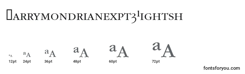 Garrymondrianexpt3Lightsh Font Sizes