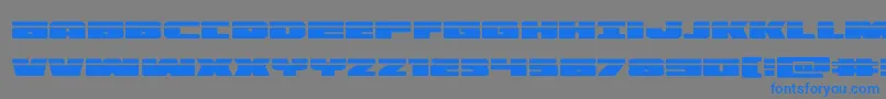Шрифт illuminolaser – синие шрифты на сером фоне