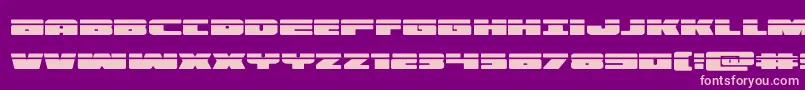 illuminolaser Font – Pink Fonts on Purple Background