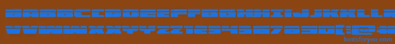illuminolaser Font – Blue Fonts on Brown Background