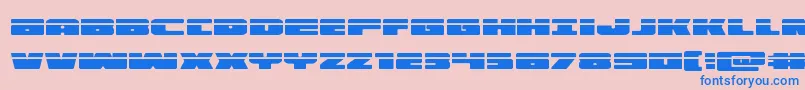 illuminolaser Font – Blue Fonts on Pink Background