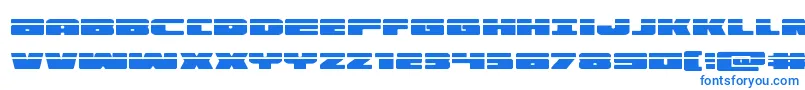 illuminolaser Font – Blue Fonts on White Background
