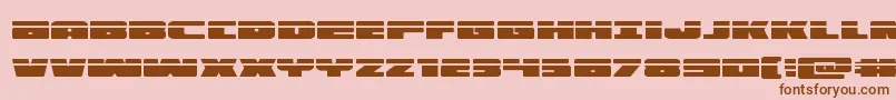 illuminolaser Font – Brown Fonts on Pink Background