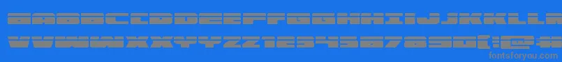 illuminolaser Font – Gray Fonts on Blue Background