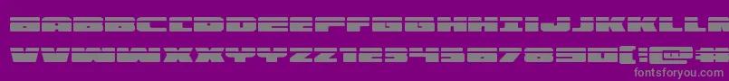 illuminolaser Font – Gray Fonts on Purple Background