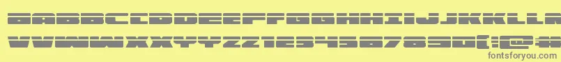 illuminolaser Font – Gray Fonts on Yellow Background
