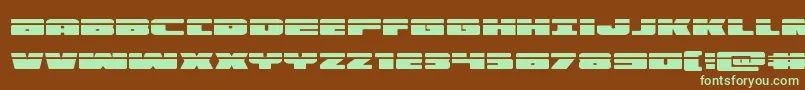 illuminolaser Font – Green Fonts on Brown Background