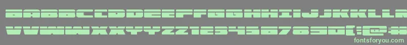 illuminolaser Font – Green Fonts on Gray Background