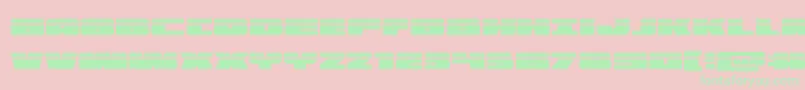illuminolaser Font – Green Fonts on Pink Background