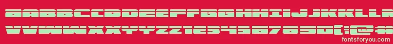 illuminolaser Font – Green Fonts on Red Background