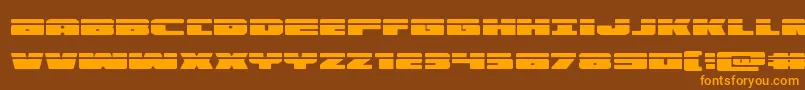 illuminolaser Font – Orange Fonts on Brown Background