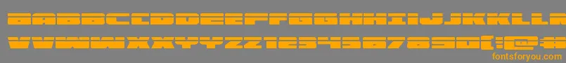 illuminolaser Font – Orange Fonts on Gray Background