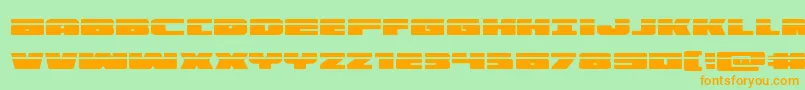 illuminolaser Font – Orange Fonts on Green Background