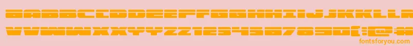 illuminolaser Font – Orange Fonts on Pink Background